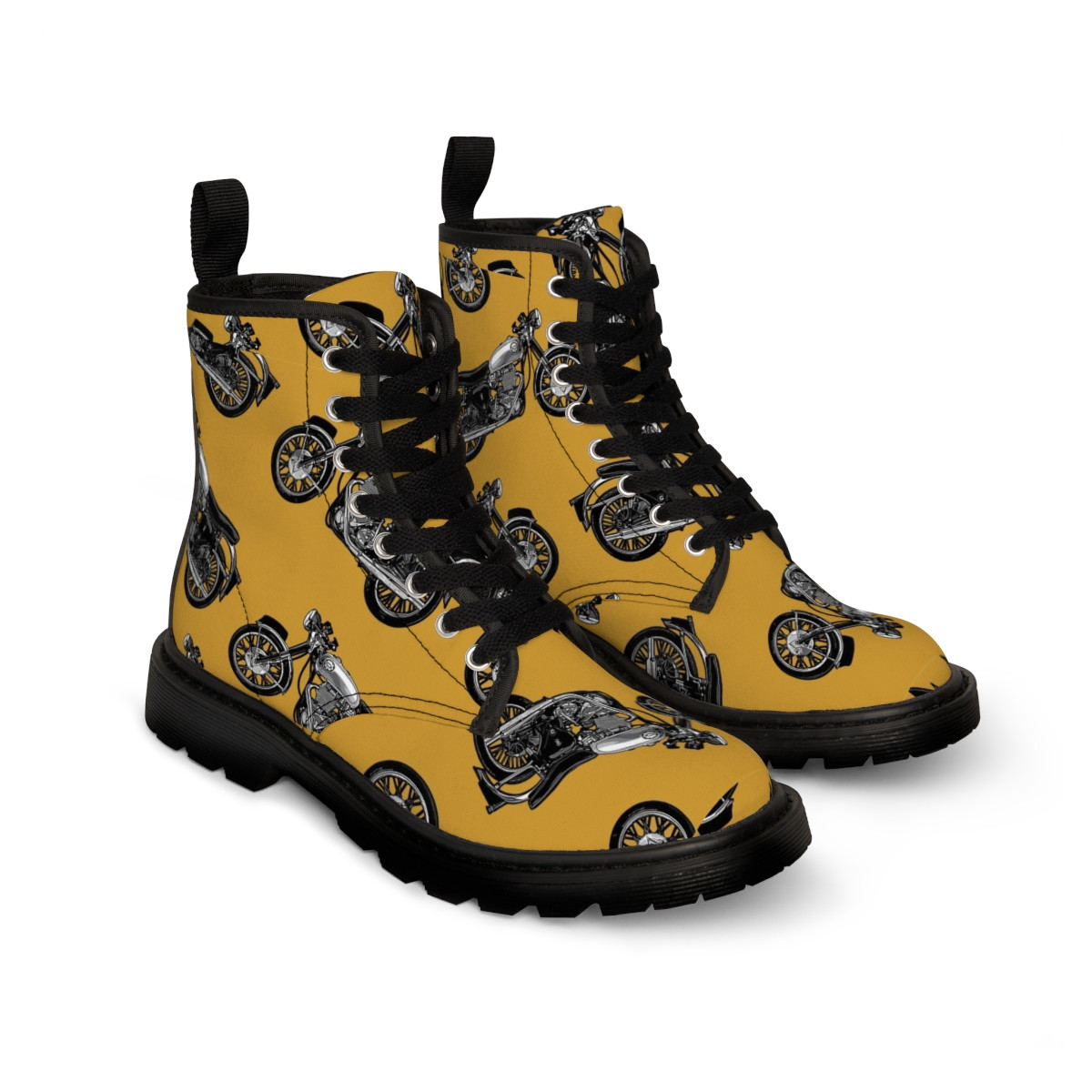 Motorcycle Men's Canvas Boots