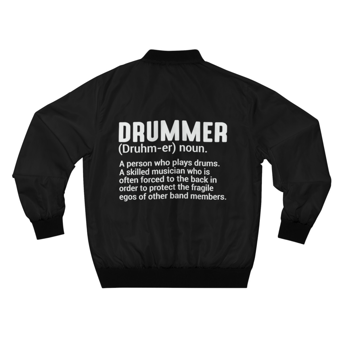 Drummer A Person Who Plays Drums  Men's Bomber Jacket