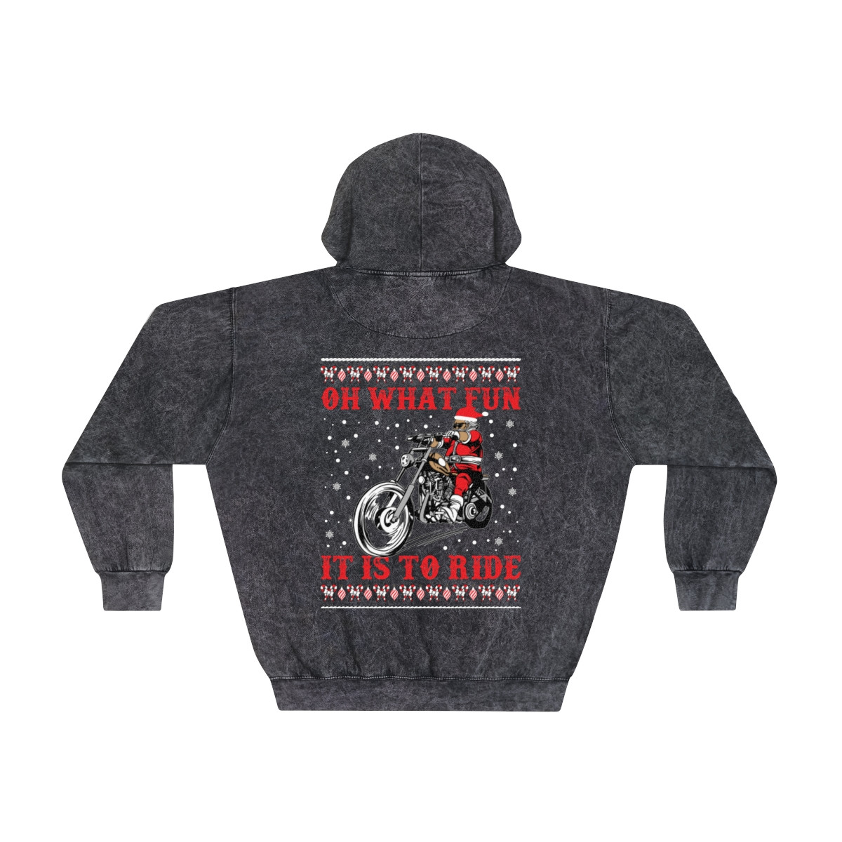 Oh What Fun it Is To Ride Unisex Mineral Wash Hoodie