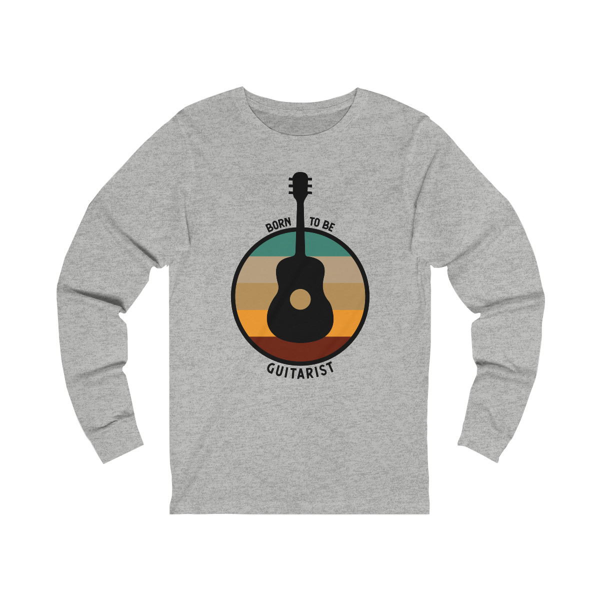 Born To Be Guitarist Unisex Jersey Long Sleeve Tee