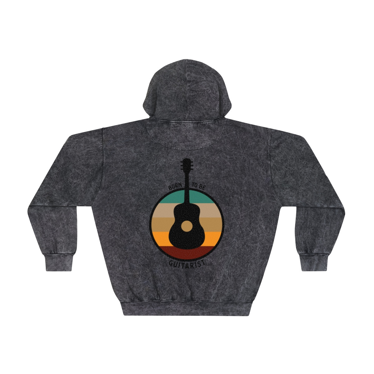 Born To Be Guitarist Unisex Mineral Wash Hoodie